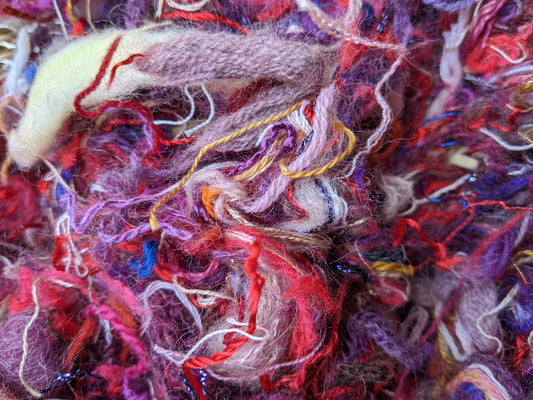 MICHELANGELO - recycled thread mix for fiber blending, felting, and papermaking - 3 oz | 85 g
