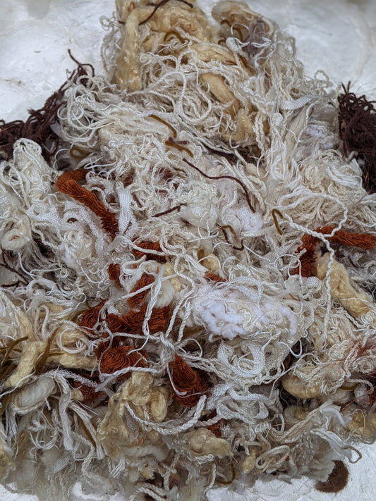 TITIAN - recycled thread mix for fiber blending and felting - 3 oz | 85 g