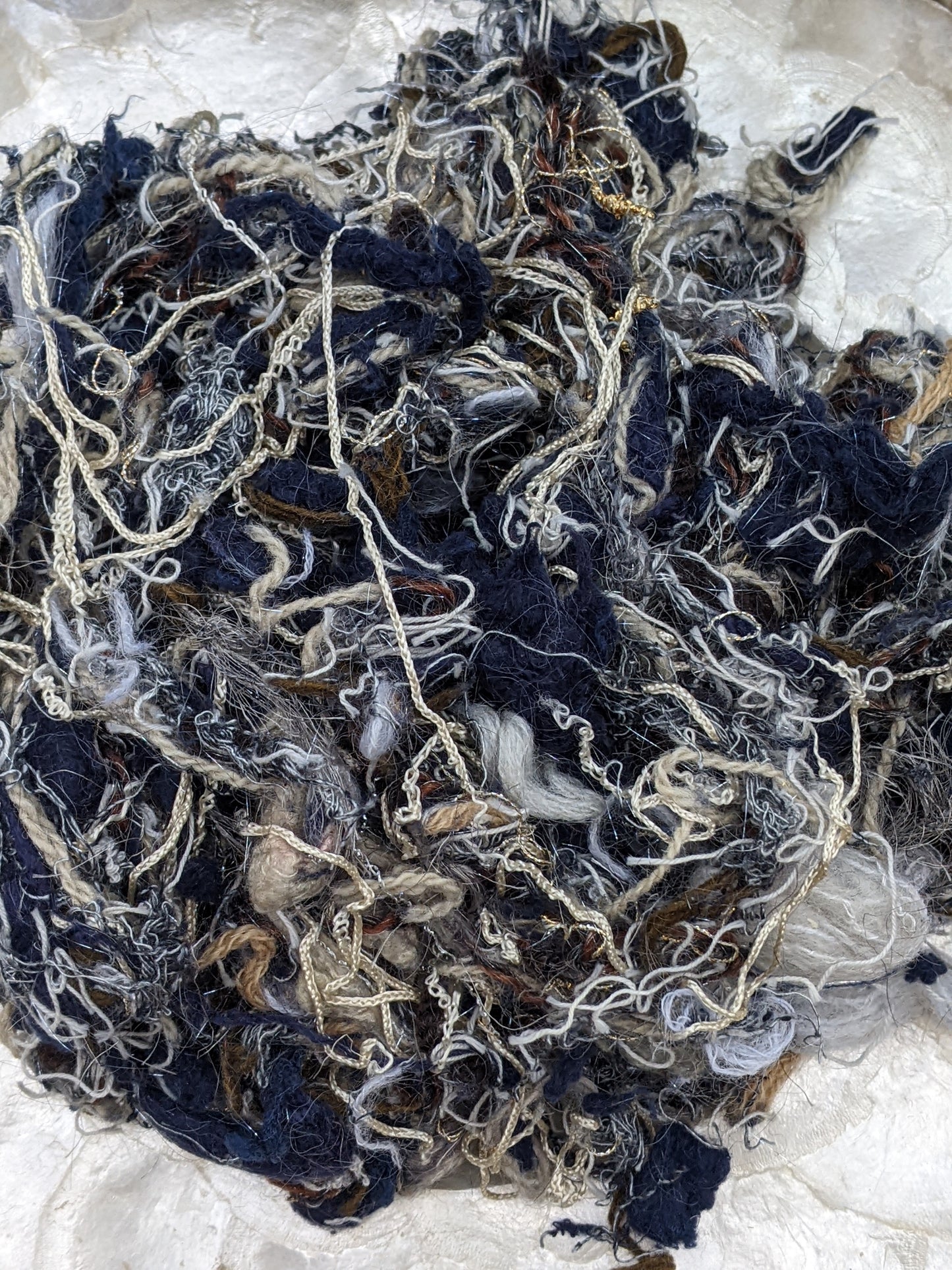 HOKUSAI - recycled thread mix for fiber blending and felting - 3 oz | 85 g