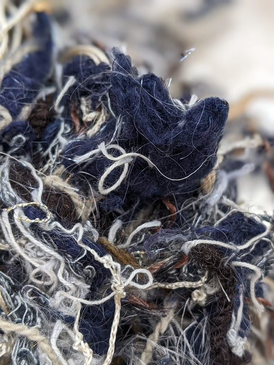 HOKUSAI - recycled thread mix for fiber blending and felting - 3 oz | 85 g