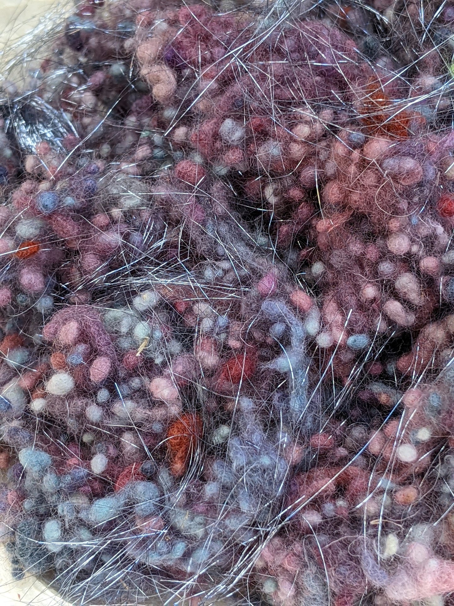 NAPLES Dyed Fine Wool Nepps Blend - 1 ounce